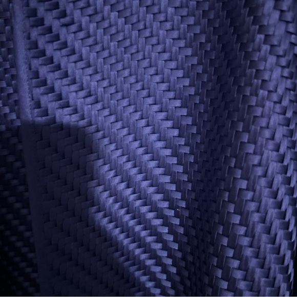 Chico's Silk Woven Ribbon Jacket Sapphire Blue/ Purple Size 0 (Small 4-6) - Picture 2 of 4